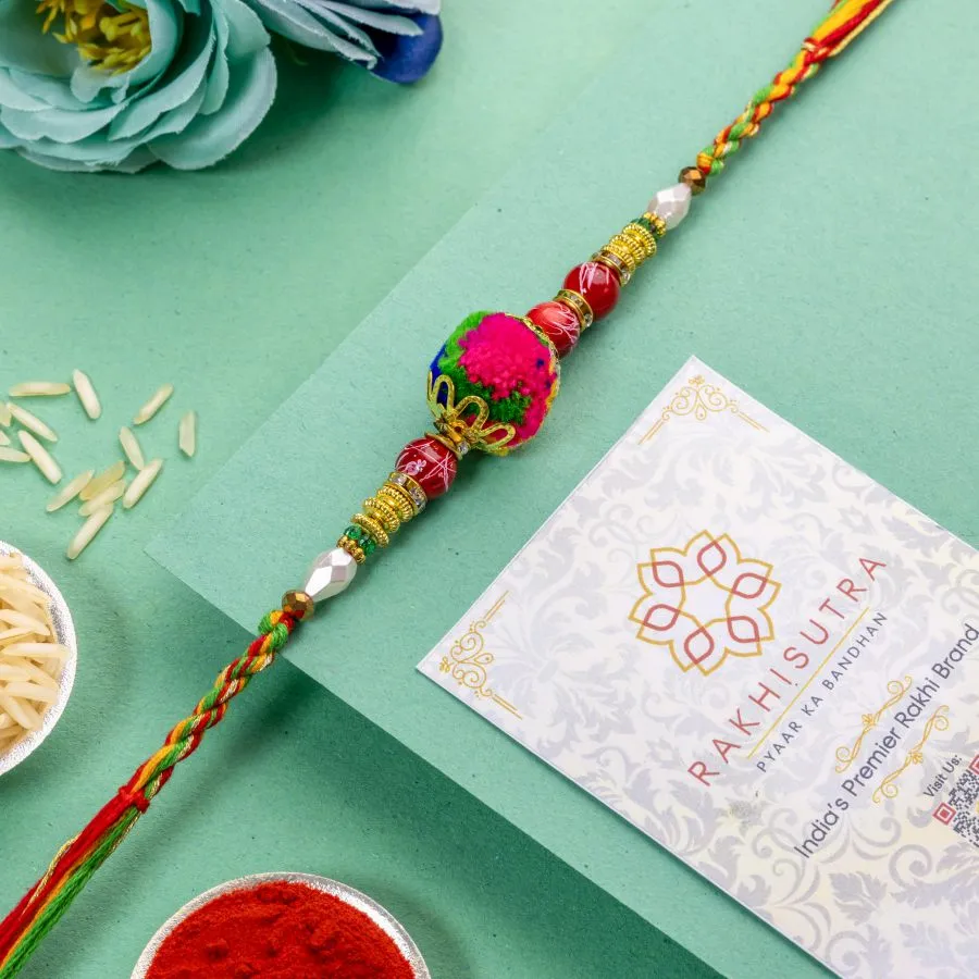 Sparkling American Diamond Rakhi