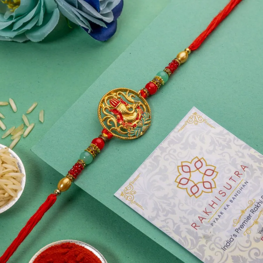 Divine Ganesha Rakhi Gift Blessing