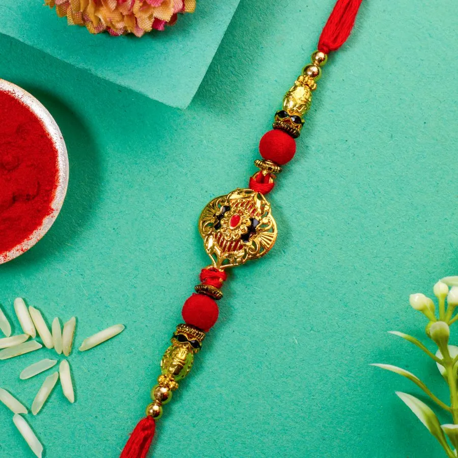 Festive Special :Beautiful Kundan Rakhi