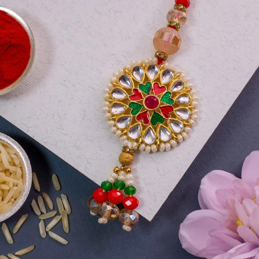 Serene Kundan Lumba Rakhi Collection