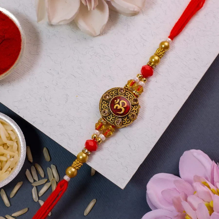 Divine Protection: OM Rakhi Gift