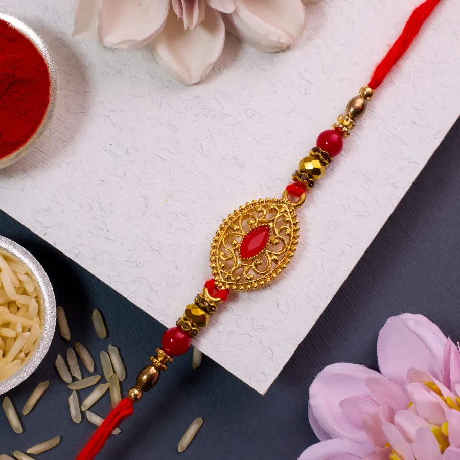 Festive Kundan Rakhi Delight