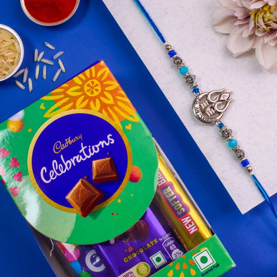 Divine Shiva Rakhi & Chocolate Set