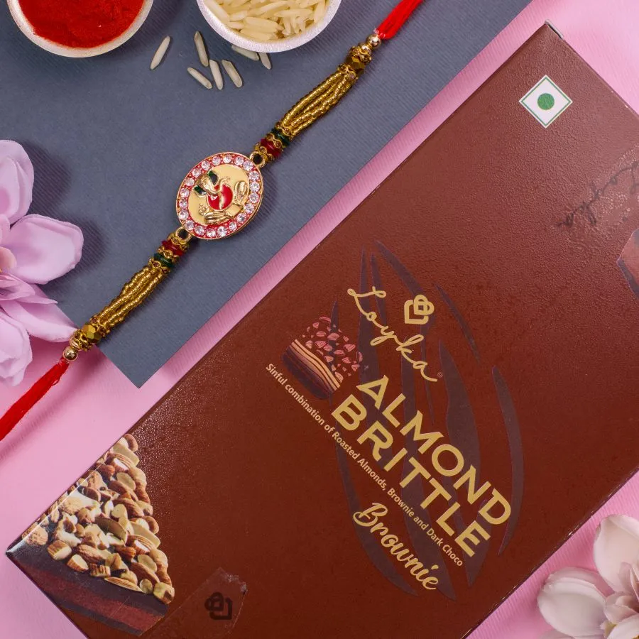 Ganesh Rakhi & Sweet Brownie Treats