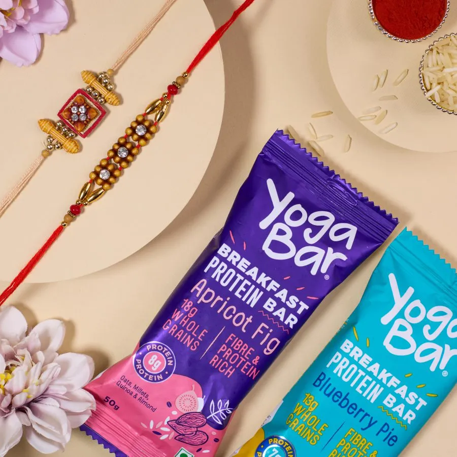 Healthy Yogabar and AD Rakhi Set
