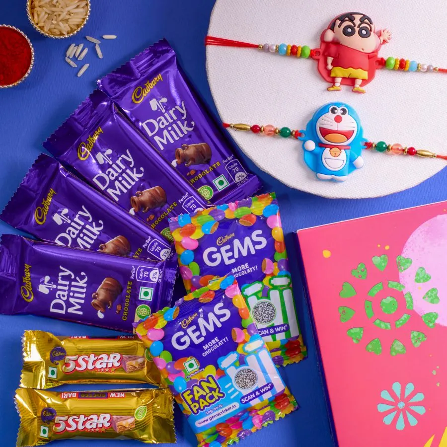 Kids’ Delight Rakhi & Cadbury Treats Set