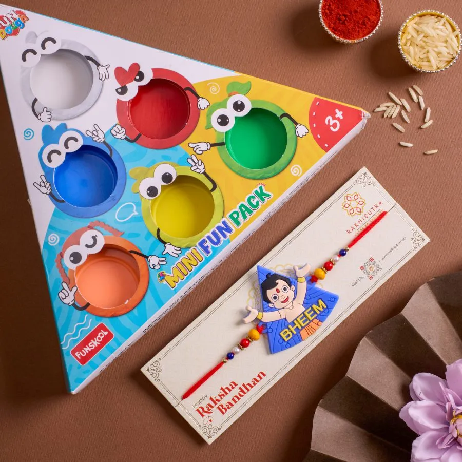 Chota Bheem Rakhi & Fun Dough Set