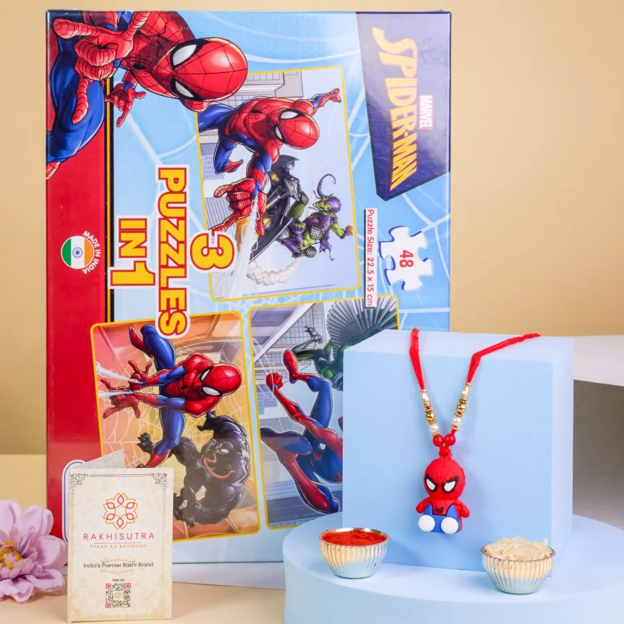 Spiderman Rakhi with Fun Puzzles