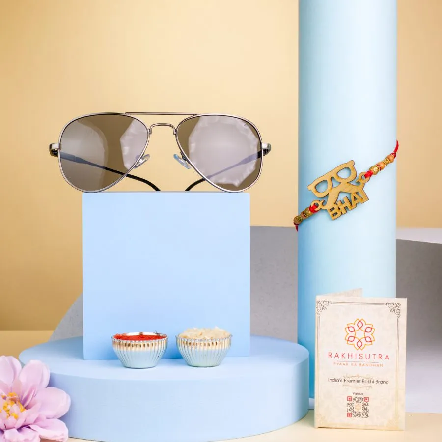 Cool Aviator Sunglass and Bhai Rakhi