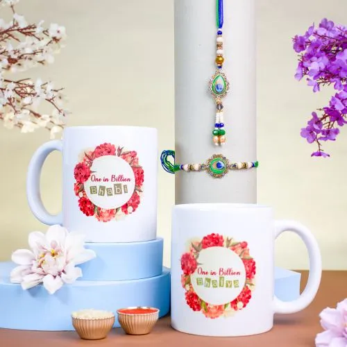 Bhaiya Bhabhi Rakhi and Mug Set
