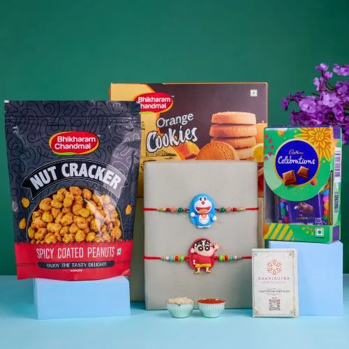 Doraemon & Shinchan Fun Rakhi Treats