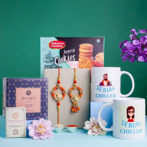 Bhaiya Bhabhi Rakhi with Chai Goodies