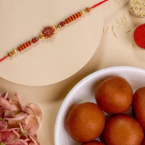 OM Blessings Rakhi N Gulab Jamun Combo