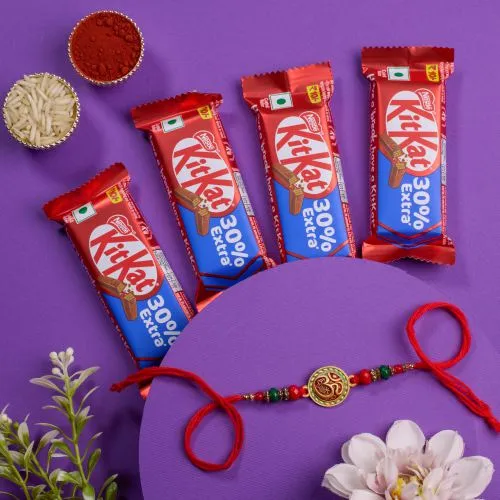 Festive Rakhi & Chocolate Gift