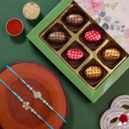 Elegant Rakhi and Gourmet Chocolates