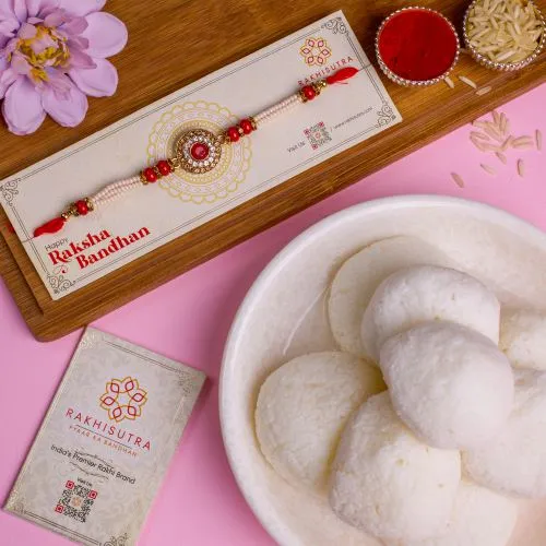 Kundan Rakhi & Rasgulla Delight