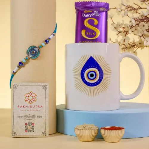 Evil Eye Blessings Rakhi Set